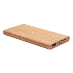 Powerbank/chargeur en bambou 145 × 16 × 75 mm