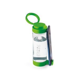 Bouteille de sport 390mL en verre avec bouchon en PP, vue 2
