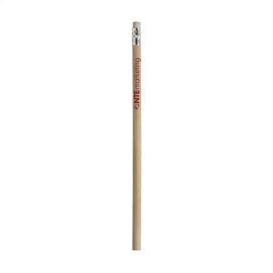 Crayon de bois (HB) non taillé avec gomme 20 × 8 × 8 mm