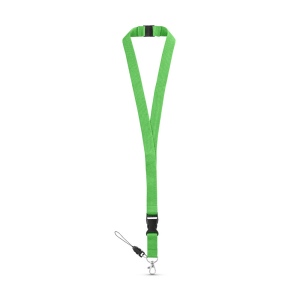 Tour de cou en polyester avec mousqueton en métal 20 × 510 mm, vue 8