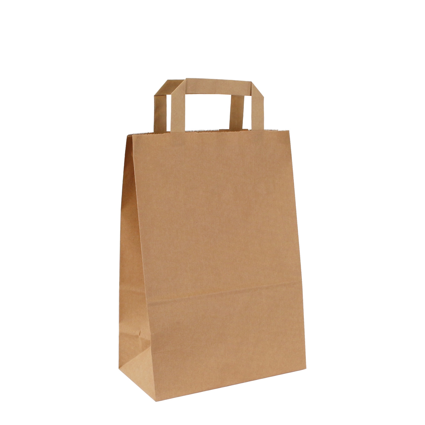 Sac papier kraft anses plates 220 × 310 × 120 mm