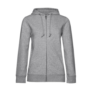 Sweat capuche zippé organique femme, vue 6