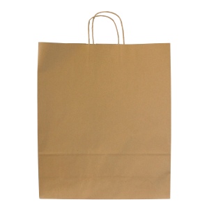 Sac papier kraft anses torsadées 420 × 490 × 160 mm, vue 3