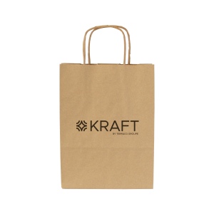 Sac papier kraft anses torsadées 180 × 240 × 80 mm, vue 3