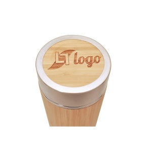 Bouteille isotherme bambou, avec infuseur, 480 ml Baladéo, vue 3