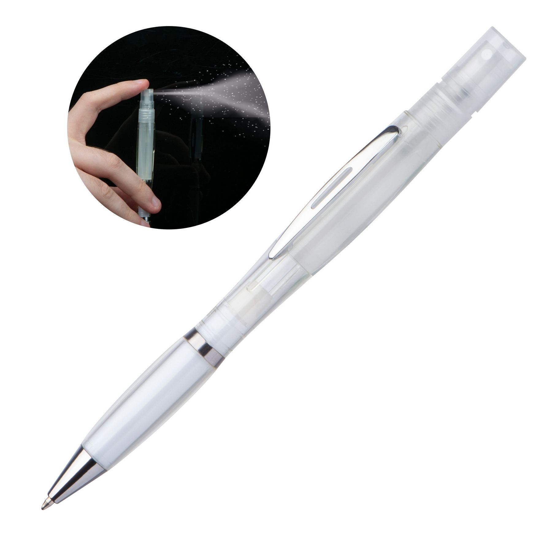 Stylo à bille twist avec vaporisateur