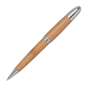Stylo twist en métal / bambou, vue 4