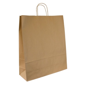 Sac papier kraft anses torsadées 420 × 490 × 160 mm
