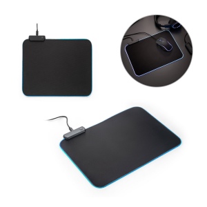 Tapis de souris gaming avec lumières LED RGB en polyester 250 × 4 × 350 mm