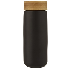 Gobelet en céramique de 300 ml avec couvercle en bambou