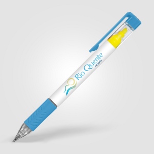 Stylo surligneur avec grip colouré 149 × 12 × 12 mm