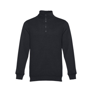 Sweat-shirt col zippé unisexe