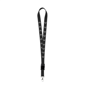 Tour de cou en polyester solide avec mousqueton en métal 53 × 2 mm, vue 6