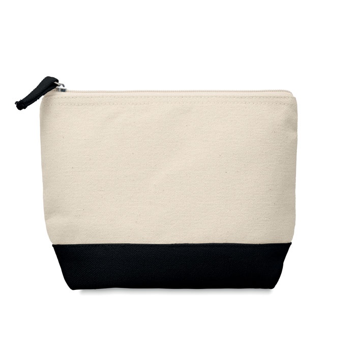 Trousse en coton bicolore 215 × 150 × 50 mm