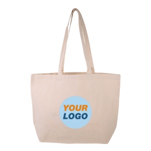 Sac avec soufflet de fond en coton 330gr, vue 3