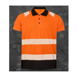 Polo haute visibilité en polyester, vue 3