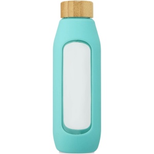 Bouteille de 600 ml en verre borosilicate avec grip en silicone, vue 4