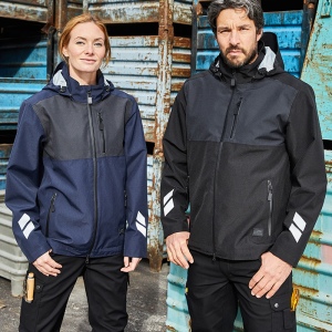 Veste de travail hardshell Unisexe, vue 2