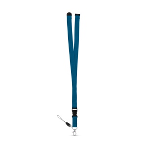 Tour de cou en polyester avec mousqueton en métal 20 × 510 mm, vue 4