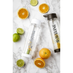 Bouteille d'eau avec infuseur, bouchon à vis et paille pliante, vue 2