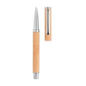 Stylo encre gel en bambou 138 × 11 mm