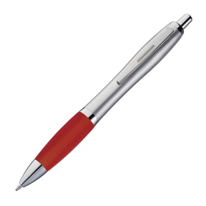 Stylo satiné à corps argenté