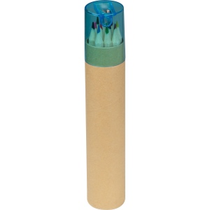 12 crayons de couleurs avec taille-crayon