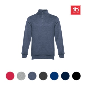 Sweat-shirt col zippé unisexe, vue 3