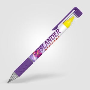 Stylo surligneur avec grip colouré 149 × 12 × 12 mm, vue 4