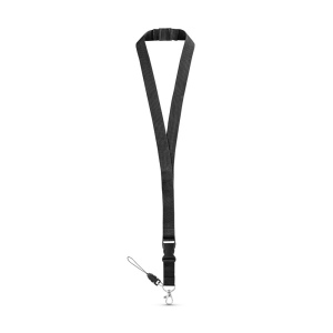 Tour de cou en polyester avec mousqueton en métal 20 × 510 mm, vue 5
