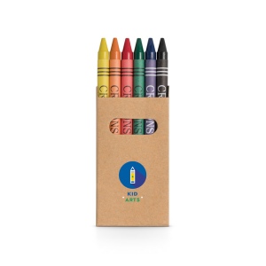 Boîte avec 6 crayons de cire, vue 2