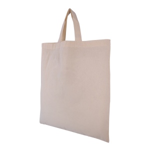 Tote bag anses courtes en coton 130gr, vue 3