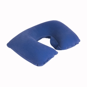 Coussin repose-tete de voyage gonflable en PVC floqué repliable