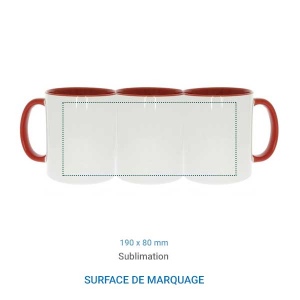 Mug bicolore 95 × 82 mm, vue 4