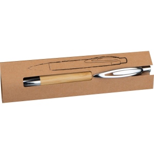 Stylo à bille en bambou, vue 2