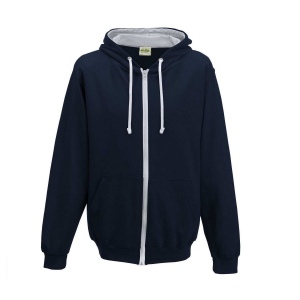 Sweat capuche zippé contrasté, vue 8
