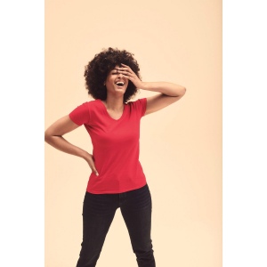 T-shirt femme col v (61-398-0), vue 2