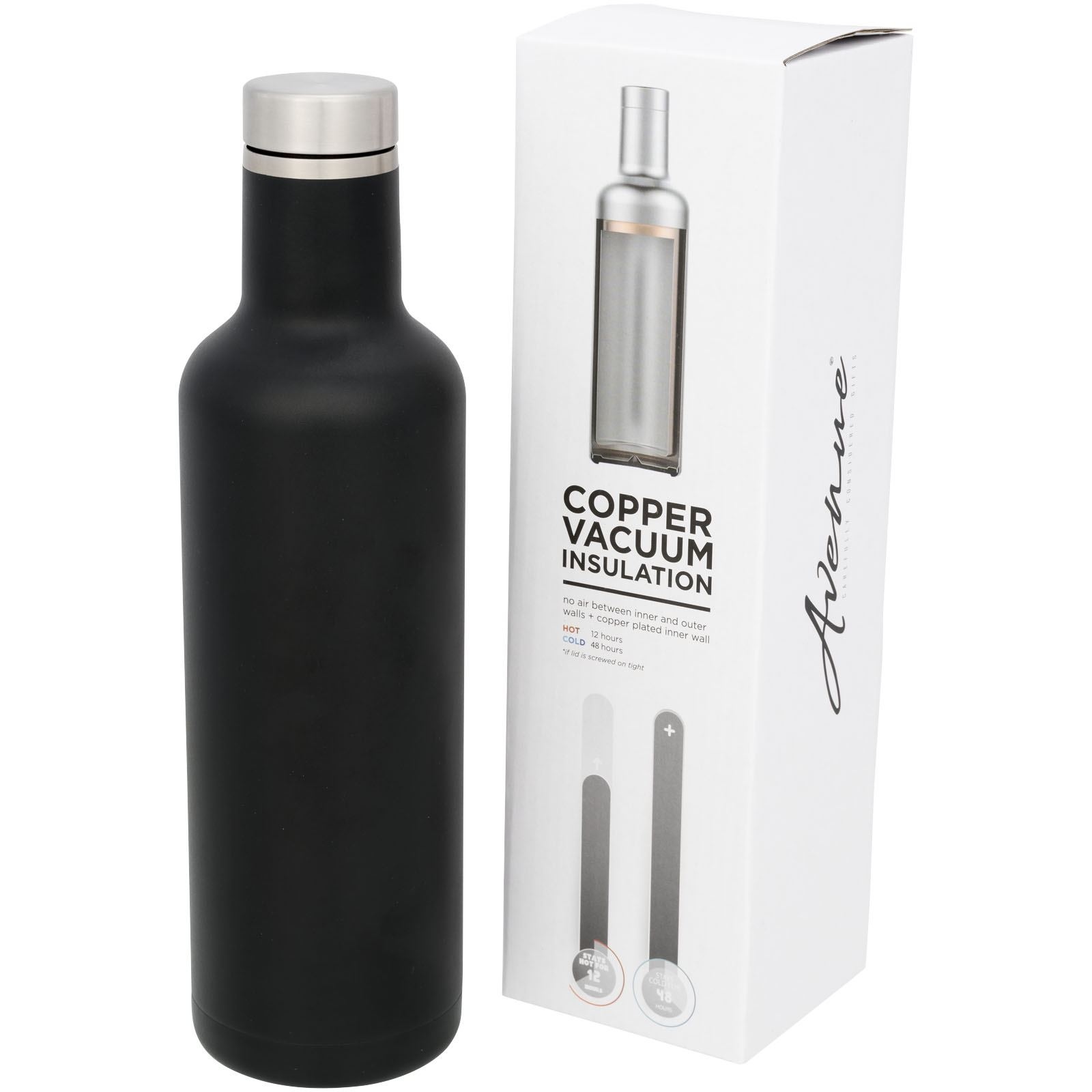 Bouteille avec isolation par le vide et couche de cuivre 750ml