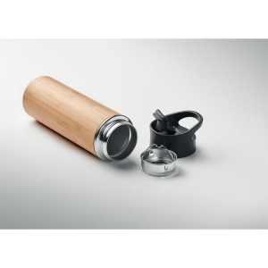 Bouteille bambou double paroi 80 × 240 × 80 mm, vue 3