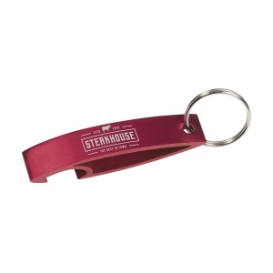 Porte-clés léger en aluminium avec décapsuleur 7 × 2 × 2 mm