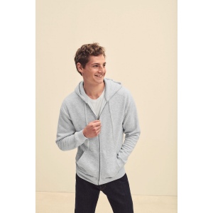 Sweat-shirt homme zippé capuche Premium (62-034-0), vue 2