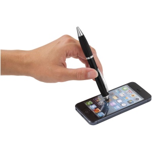 Stylo stylet coloré avec grip noir (encre bleue) 11 × 137 × 11 mm, vue 4