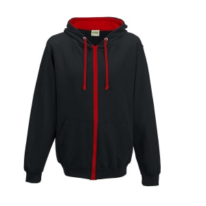 Sweat capuche zippé contrasté, vue 5
