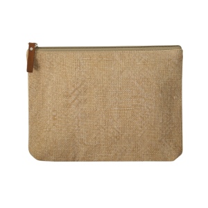 Trousse zip jute, vue 2