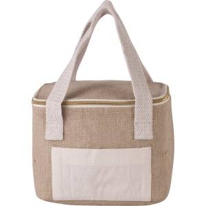 Sac isotherme en jute – petit modèle 200 × 150 × 150 mm