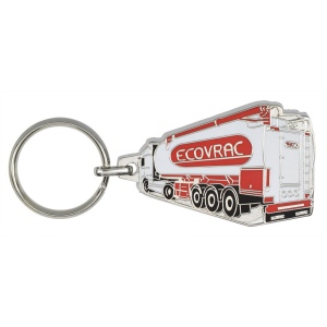 Porte-clés zamac émail premium – 30 mm