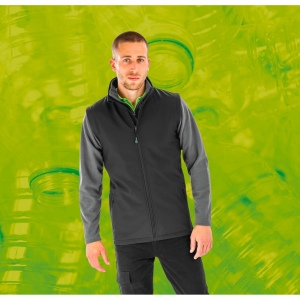 Bodywarmer softshell homme recyclé en polyester