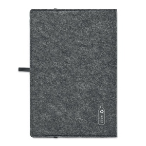 Carnet A5 en feutre RPET, vue 2