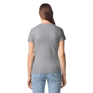 T-shirt femme col v, vue 3