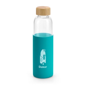 Bouteille 600mL en bambou et verre borosilicate, vue 2